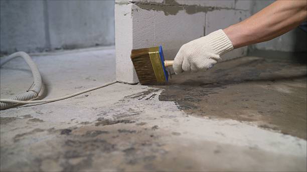 SJ Waterproofing Pros Interior Drainage System coverage map for Hudson, IL and surrounding area